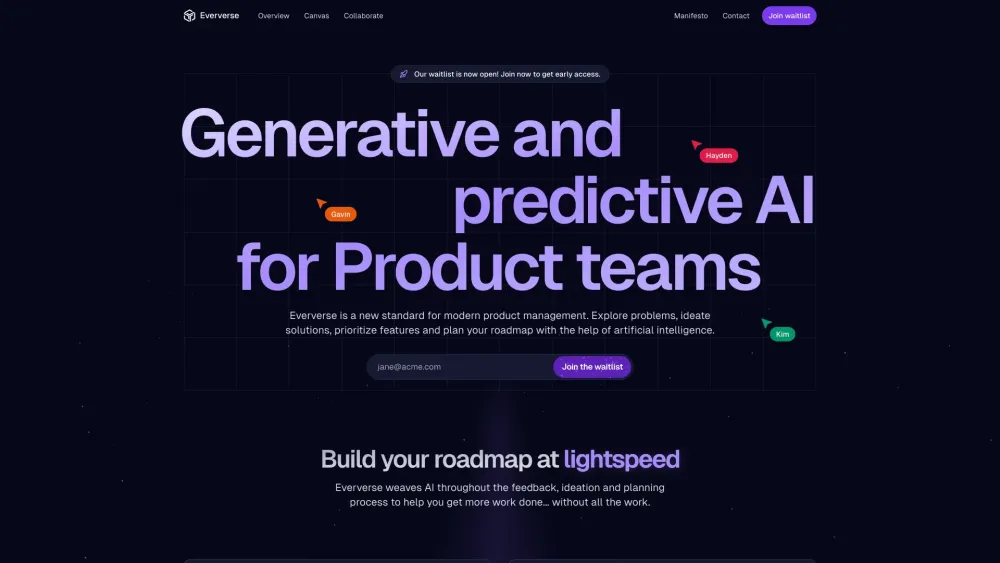 Eververse: AI Tool for Smart Product Roadmaps
