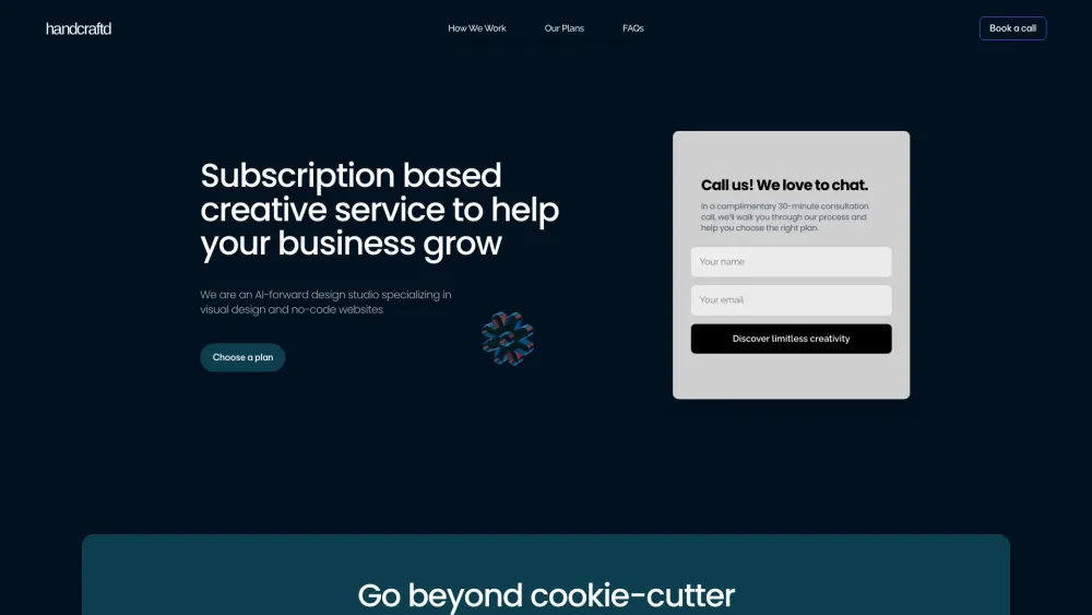 Handcraftd: AI Tool for Design & No-Code Launch