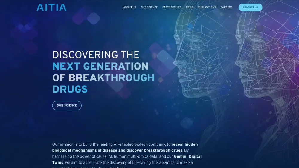 Aitia: Breakthrough Drugs with AI Tool