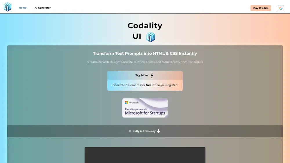 CodalityUI: AI Tool for Dynamic Web Content