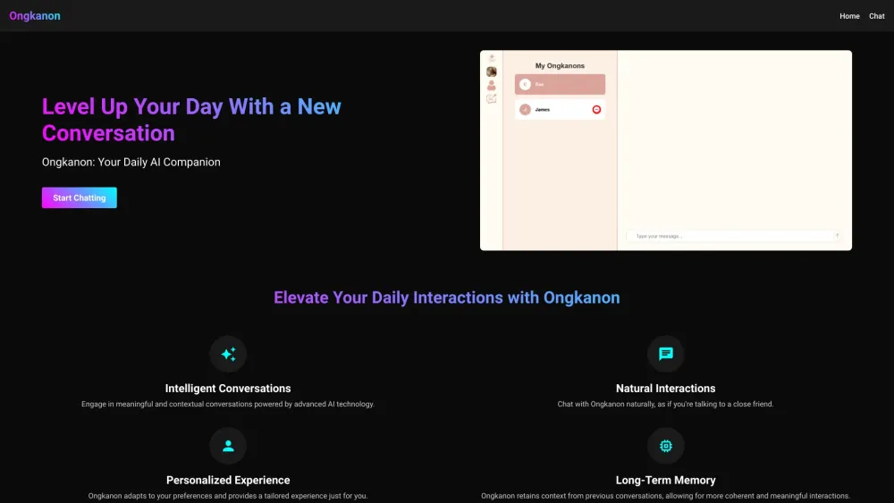 Ongkanon: Conversational AI tool for revolutionary experiences.