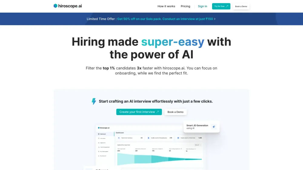 hiroscope.ai: AI tool for simplified hiring