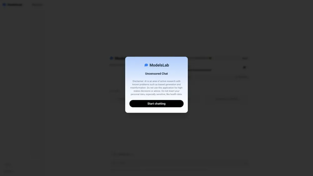 ModelsLab: Unrestricted AI Tool for Secure Chat
