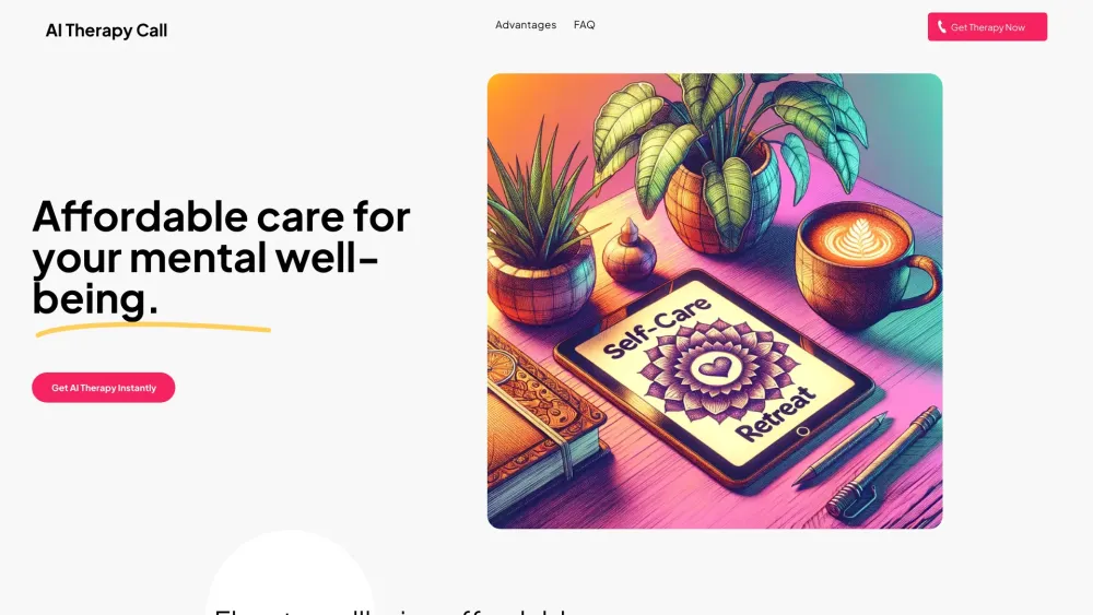 aiTherapyCall.com: AI Tool for Mental Wellness