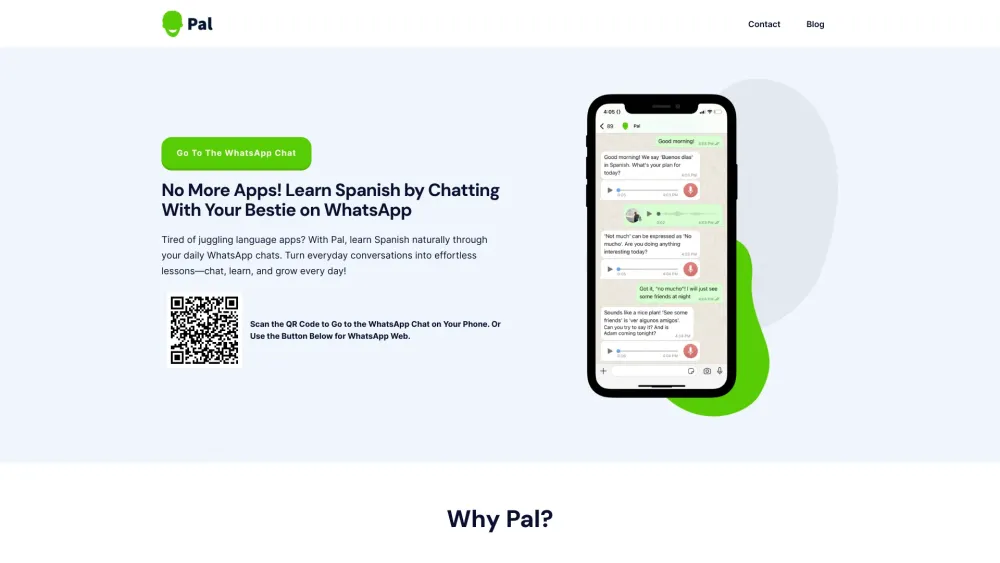 Pal Learn Spanish on WhatsApp: AI tool for efficient learning