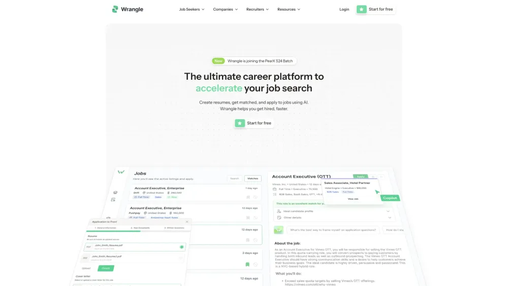 Wrangle Jobs: AI Tool for Faster Job Search