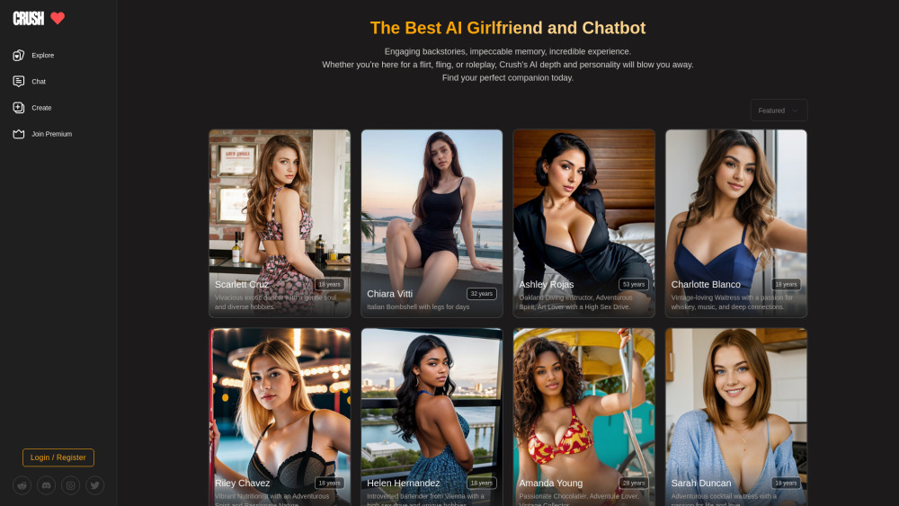 CRUSH: NSFW AI Tool for Virtual Companionship