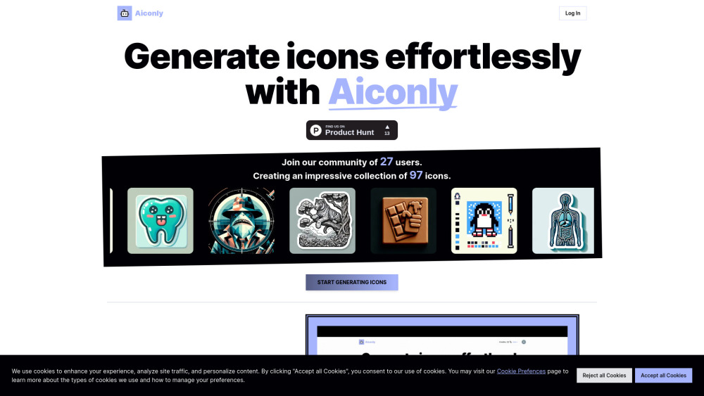 Aiconly: AI Tool for Custom Icon Generation