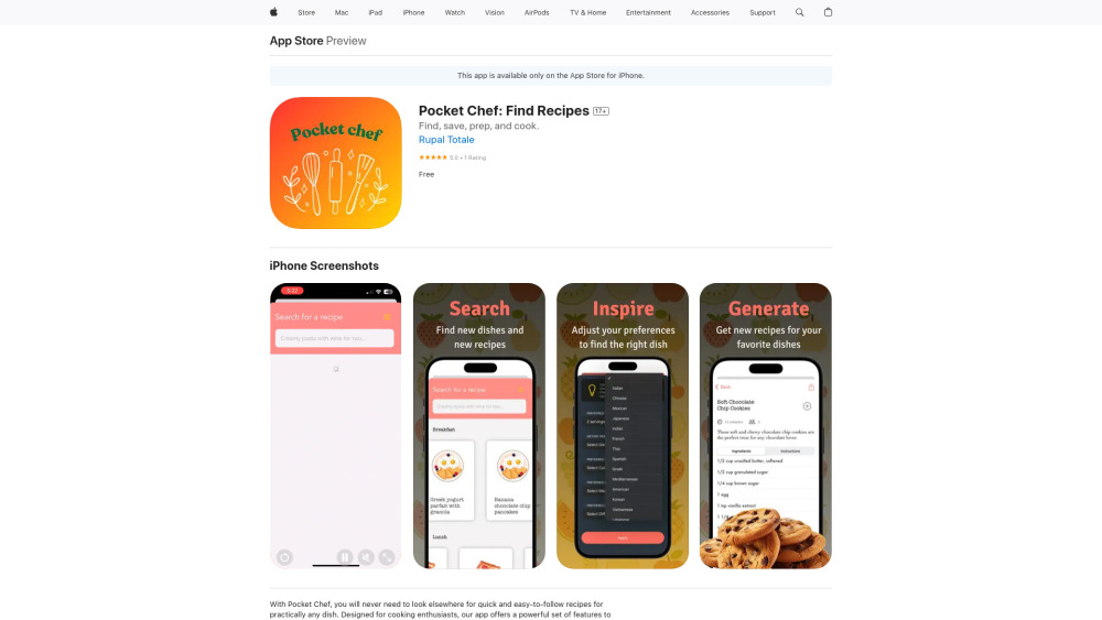 Pocket Chef: AI Tool for Recipes & Planning