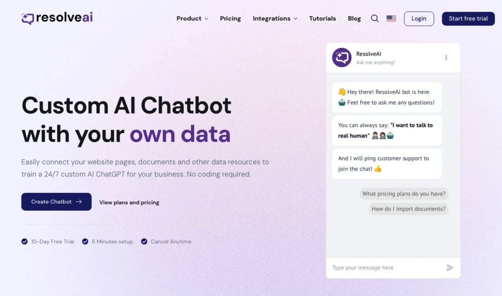 ResolveAI: Smart AI Tool for Business Inquiries