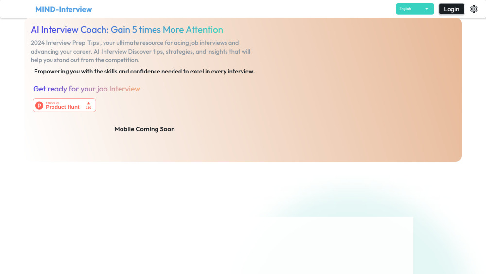 MIND-Interview: AI Tool for Job Seekers