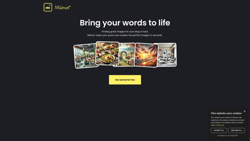 Milmot: AI Tool for Blog Images Creation