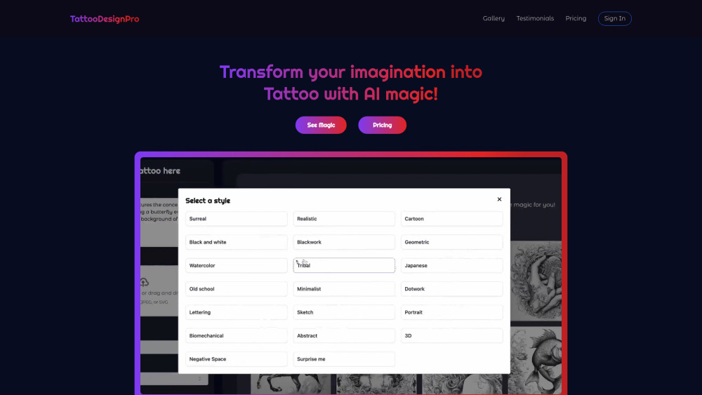 TattooDesignPro: AI Tool for Custom Ink Art