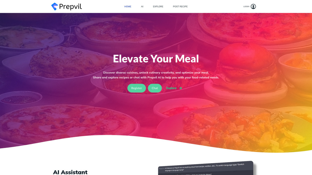 Prepvil: AI Tool for Culinary Creativity