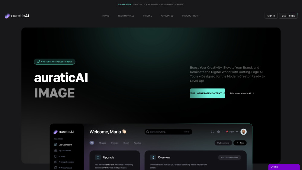 AuraticAI: Powerful AI Tool for Content