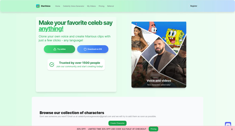 StarVoice | Celebrity Ai Voice Generator: Fun Pranks