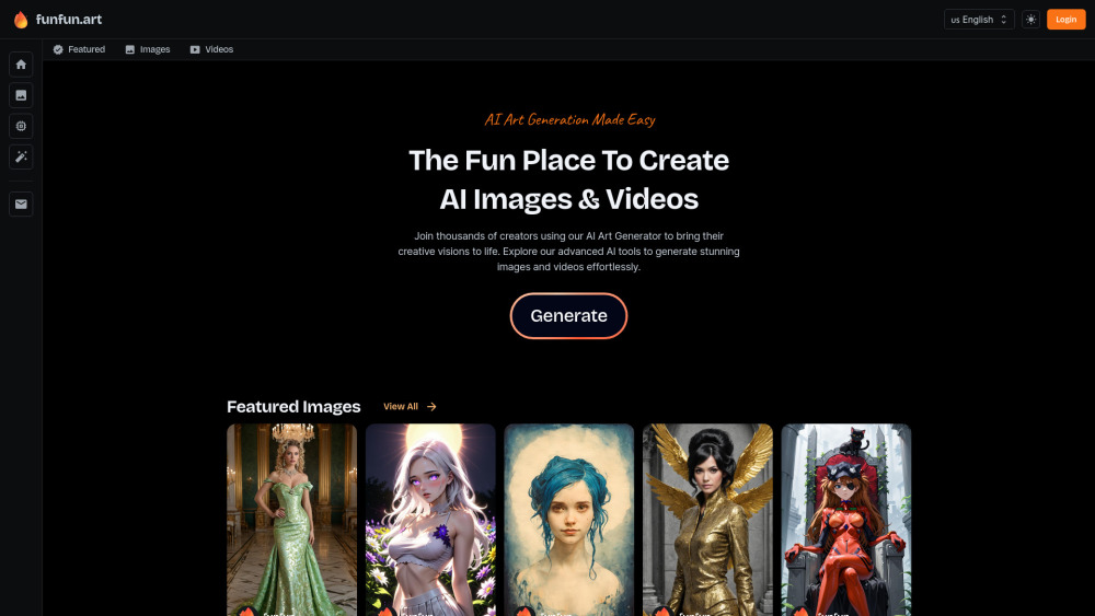 🔥 FunFun Art Website screenshot