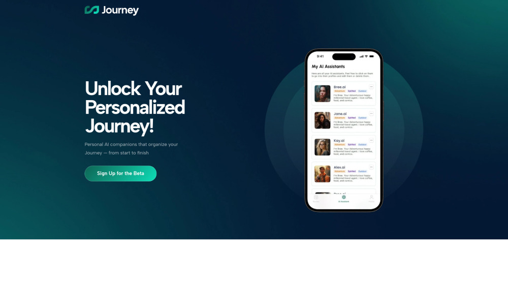 Journey.ai: AI Tool for Personalized Travel