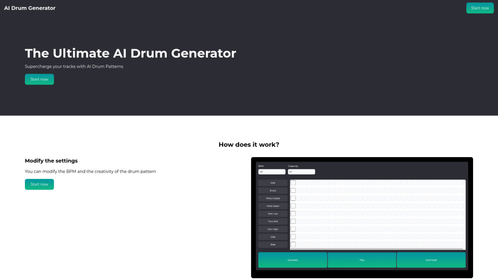 AI Drum Generator: AI Tool for Drum Patterns