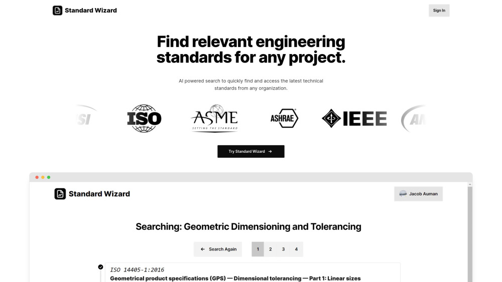 Standard Wizard AI: AI Tool for Engineering Standards