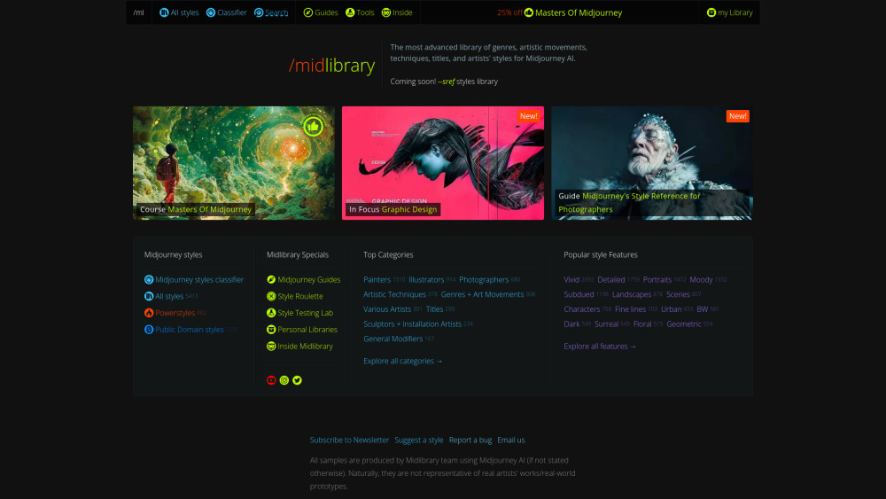 Midjourney AI Styles Library: AI Tool for Revolutionary Creativity