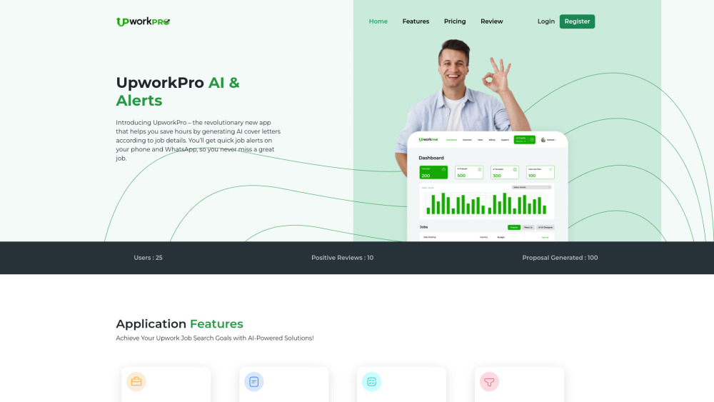 UpworkPro: AI Tool for Cover Letters & Job Alerts