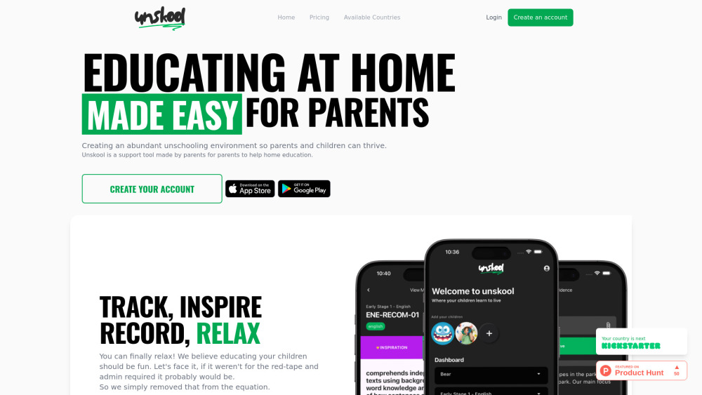 Unskool App: AI Tool for Fun Homeschooling