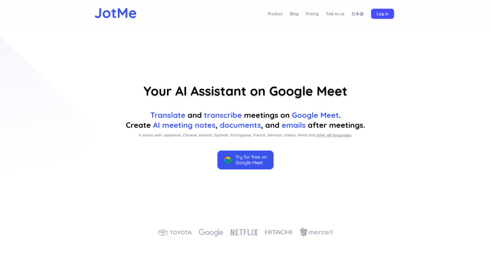 JotMe: AI Tool for Real-Time Translation