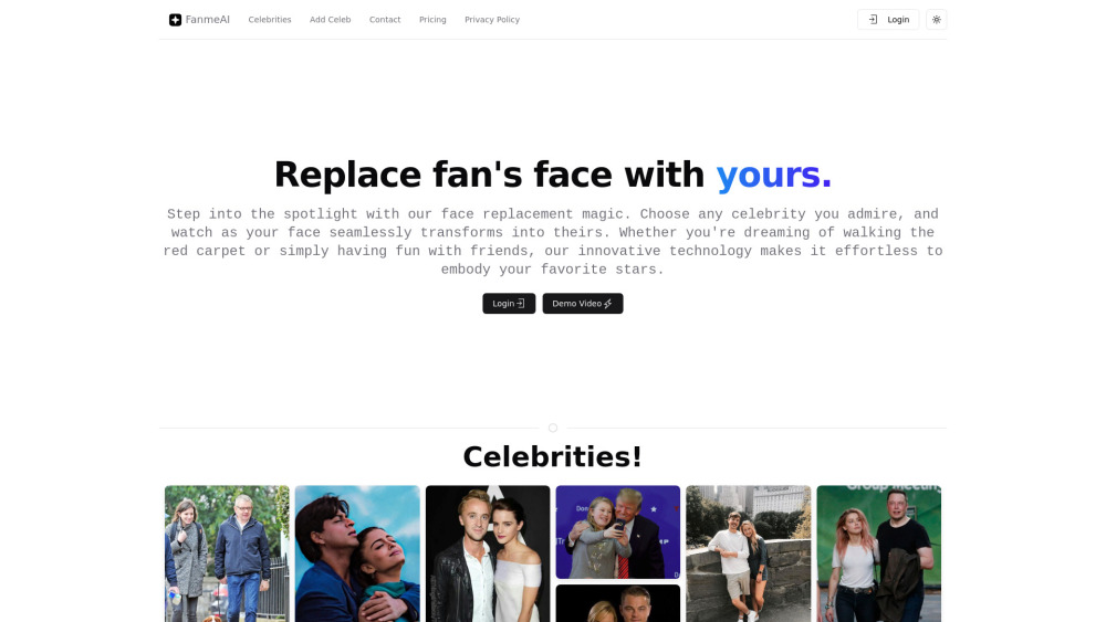 FanmeAI: AI Tool for Celebrity Face Replacement