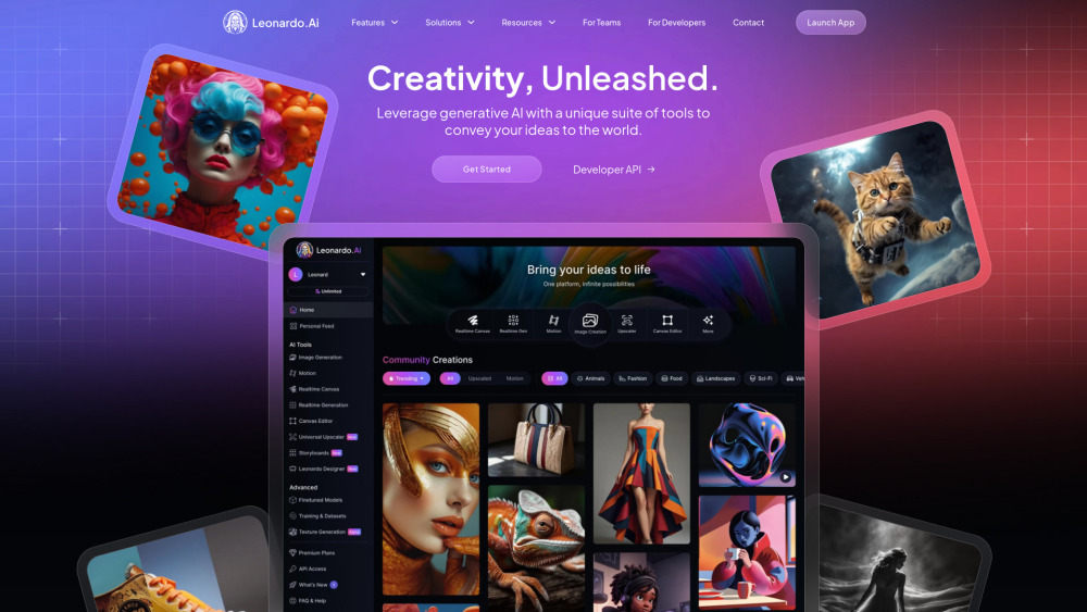 Leonardo AI: ai tool for creative projects