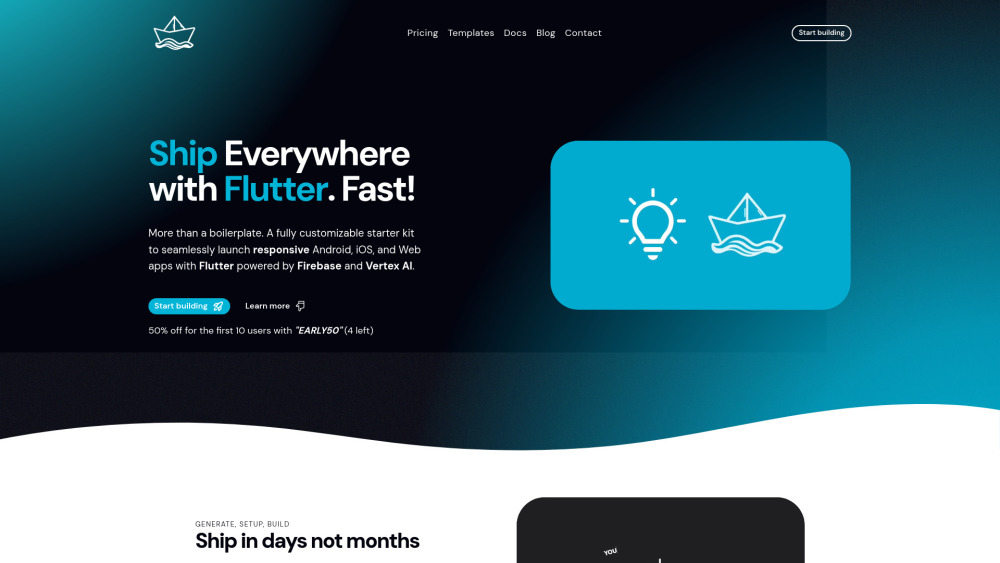 ShipFlutter: AI Tool for Fast Flutter Apps
