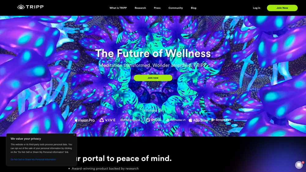 TRIPP: AI Tool for Personalized Meditation