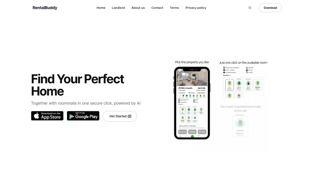 RentalBuddy: AI Tool for Smart Home & Roommate Matching