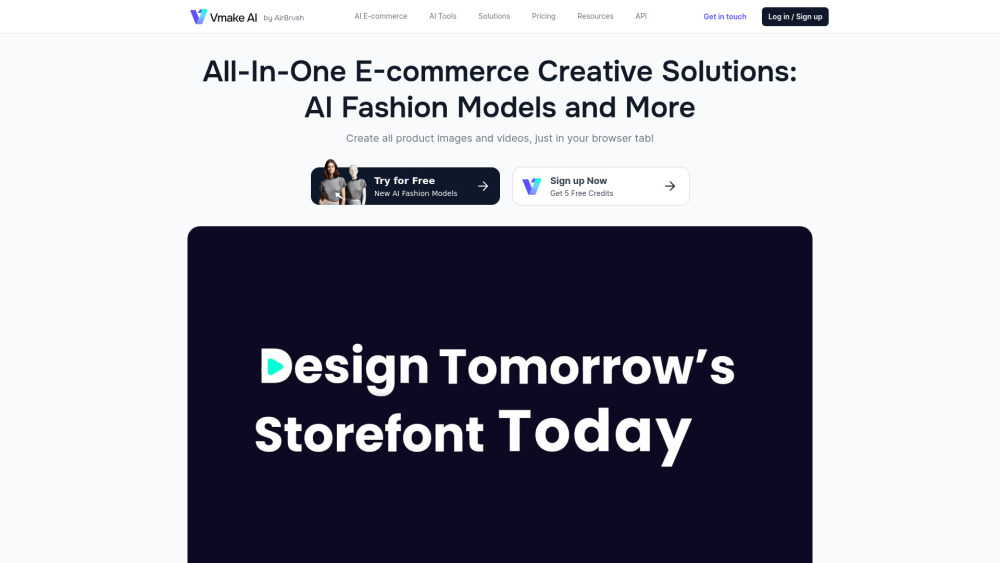Vmake AI: AI Tool for E-Commerce Visuals