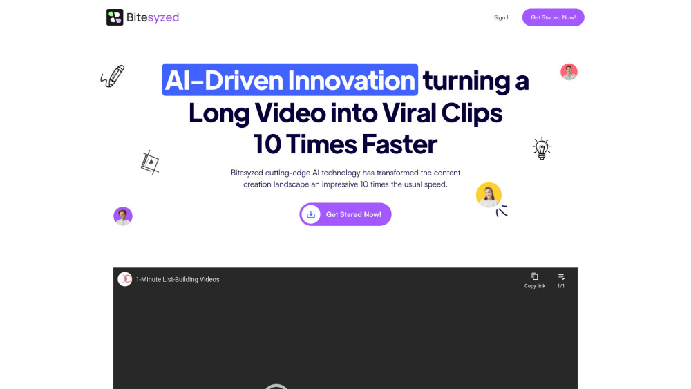 BiteSyzed AI: Video Repurposing Tool for Viral Clips