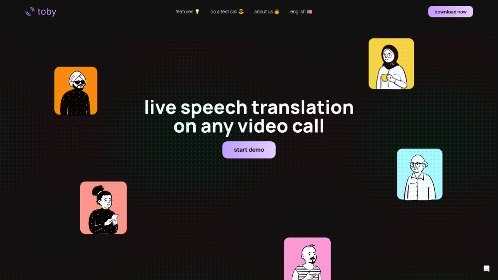Toby: AI Tool for Live Speech Translation by Toby