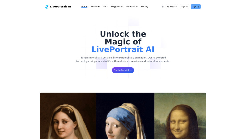 LivePortrait AI: AI Tool for Stunning Animated Portraits