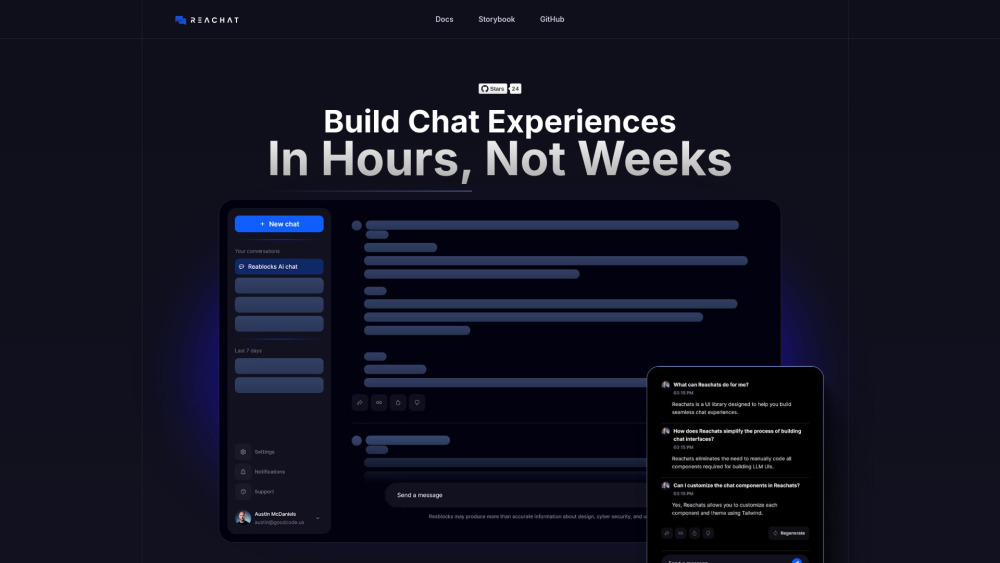 Reachat: AI Tool for Chat Experiences