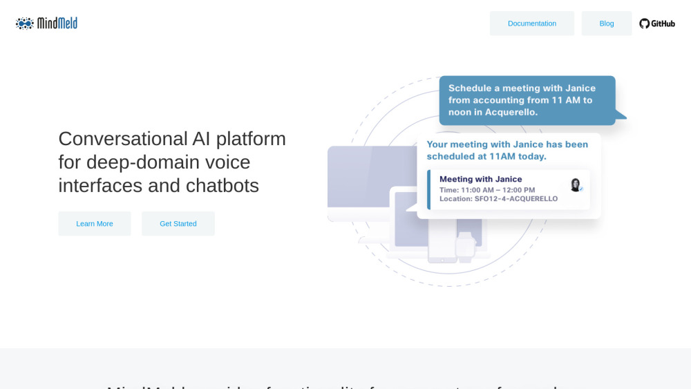 MindMeld: Conversational AI platform for voice interfa...