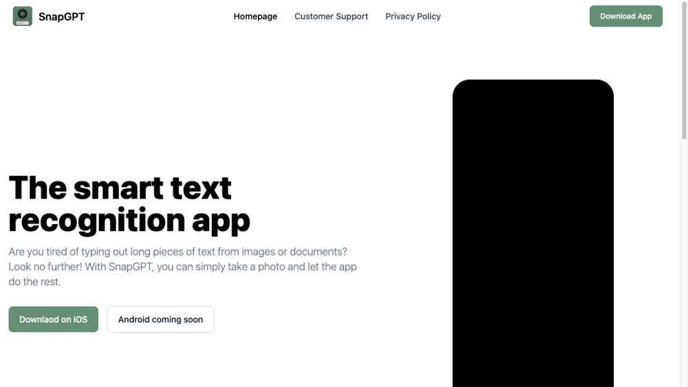 SnapGPT: AI Tool for Text & Questions