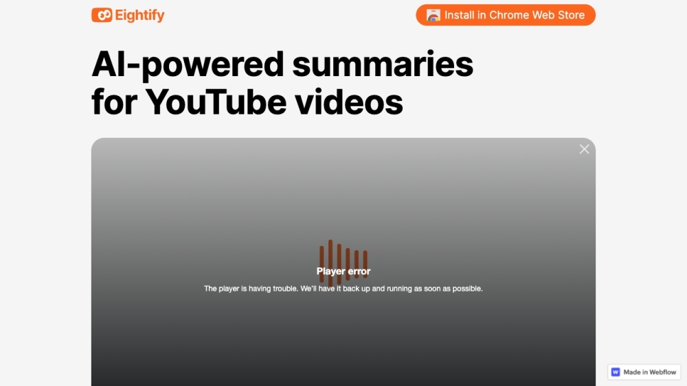 Eightify AI ChatGPT: Fast AI Tool for YouTube Summaries