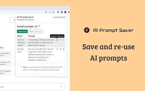 Prompt Manager: AI Tool for Easy Prompt Reuse