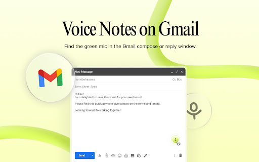 Async - Chrome Extension: Add voice notes to emails and work apps. AI tool for Product Name.