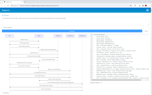 Diagram AI - Chrome Extension: Powerful AI Tool