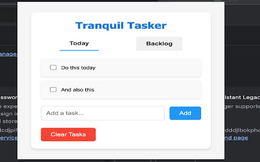 Tranquil Tasker - Chrome Extension: AI Tool
