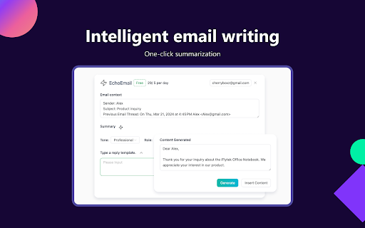 EchoEmail-AI Email Write Generator: AI Tool