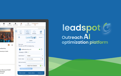 LeadSpot - Chrome Extension: AI tool for LinkedIn outreach