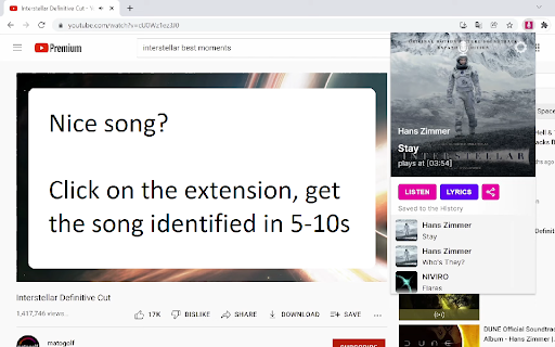 AudD Extension: AI Tool for Music Discovery