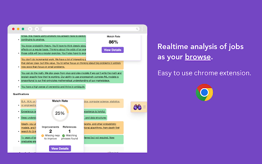 Product Name: JobSeeker AI ai tool Chrome