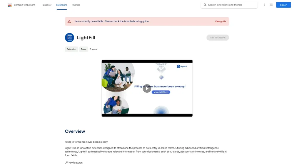 FormFiller - Chrome Extension: AI Tool for Fast Document Data Extraction